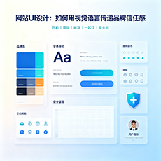 那大建站-网站UI设计：如何用视觉语言传递品牌信任感